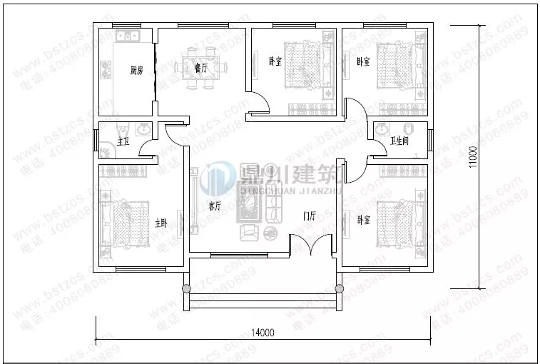 15万就能建的一层农村别墅，精致大气房间多，养老住家首选！